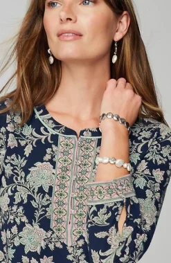 J.Jill Piped Paisley Tunic | Jjill-Women Tops & Tees