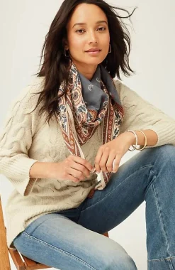 J.Jill Placed-Cable Crew-Neck Sweater | Jjill-Women Sweaters