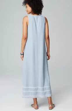 J.Jill Placed-Embroidery Maxi Dress | Jjill-Women Dresses