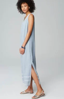 J.Jill Placed-Embroidery Maxi Dress | Jjill-Women Dresses