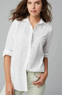 J.Jill Placed-Eyelet Tunic | Jjill-Women Tunics