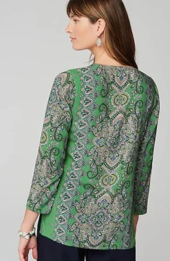 J.Jill Placed-Paisley Top | Jjill-Women Shirts & Blouses