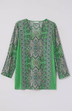 J.Jill Placed-Paisley Top | Jjill-Women Shirts & Blouses