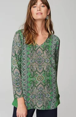 J.Jill Placed-Paisley Top | Jjill-Women Shirts & Blouses