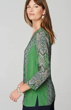 J.Jill Placed-Paisley Top | Jjill-Women Shirts & Blouses