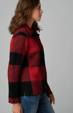 J.Jill Plaid Button-Front Sweater | Jjill-Women Sweaters