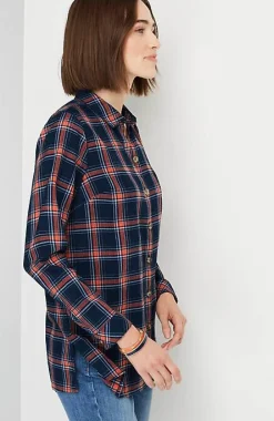 J.Jill Plaid Button-Front Tunic | Jjill-Women Tunics