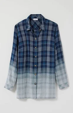 J.Jill Plaid Button-Front Tunic | Jjill-Women Tunics
