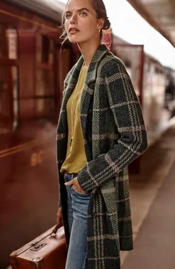 J.Jill Plaid Notch-Collared Topper | Jjill-Women Sweaters