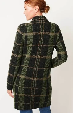 J.Jill Plaid Notch-Collared Topper | Jjill-Women Sweaters
