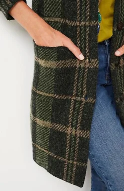 J.Jill Plaid Notch-Collared Topper | Jjill-Women Sweaters