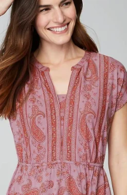 J.Jill Pure Jill Border-Print Maxi Dress | Jjill-Women Dresses