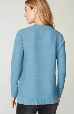 J.Jill Pure Jill Button-Front Crew-Neck Sweater | Jjill-Women Sweaters