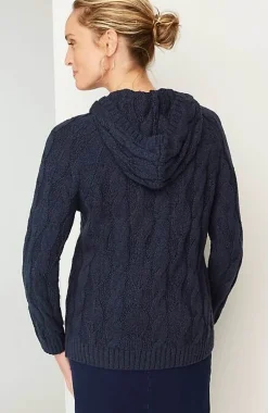 J.Jill Pure Jill Cable Hooded Sweater | Jjill-Women Sweaters