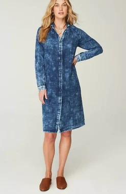 J.Jill Pure Jill Double-Cloth Indigo Shirtdress | Jjill-Women Dresses