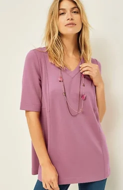 J.Jill Pure Jill Double-Knit Seamed Tunic | Jjill-Women Tops & Tees
