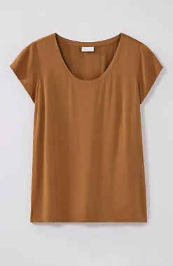 J.Jill Pure Jill Ecovero Satin Cap-Sleeve Top | Jjill-Women Shirts & Blouses