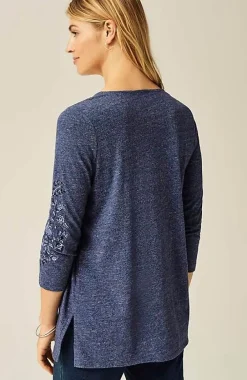 J.Jill Pure Jill Embroidered Jersey Tunic | Jjill-Women Tops & Tees
