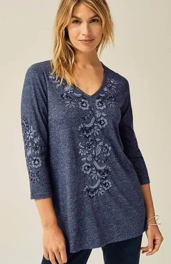 J.Jill Pure Jill Embroidered Jersey Tunic | Jjill-Women Tops & Tees