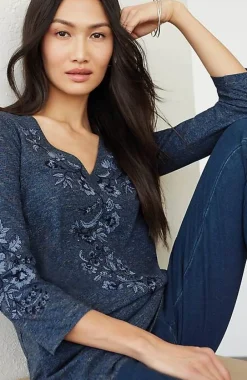 J.Jill Pure Jill Embroidered Jersey Tunic | Jjill-Women Tops & Tees