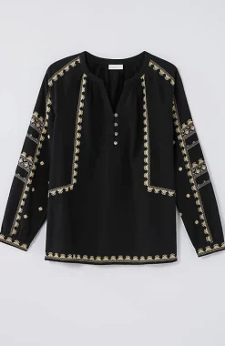 J.Jill Pure Jill Embroidered Popover Top | Jjill-Women Shirts & Blouses