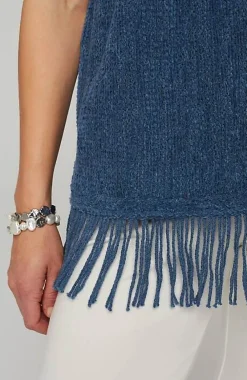 J.Jill Pure Jill Fringed-Hem V-Neck Sweater | Jjill-Women Sweaters