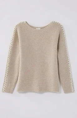 J.Jill Pure Jill Hand-Stitched Details Boat-Neck Sweater | Jjill-Women Sweaters
