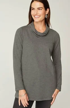 J.Jill Pure Jill Harmony Cowl-Neck Tunic | Jjill-Women Tops & Tees