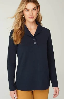 J.Jill Pure Jill Harmony Shawl-Collar Top | Jjill-Women Tops & Tees