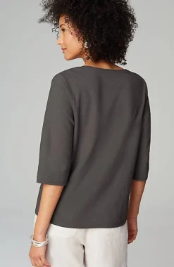 J.Jill Pure Jill Hemp U0026 Cotton Henley Top | Jjill-Women Tops & Tees