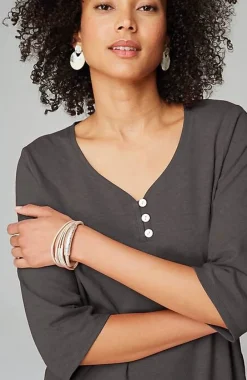 J.Jill Pure Jill Hemp U0026 Cotton Henley Top | Jjill-Women Tops & Tees