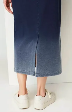 J.Jill Pure Jill Indigo Dip-Dyed Midi Skirt | Jjill-Women Skirts