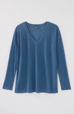 J.Jill Pure Jill Indigo-Jersey Relaxed Top | Jjill-Women Tops & Tees