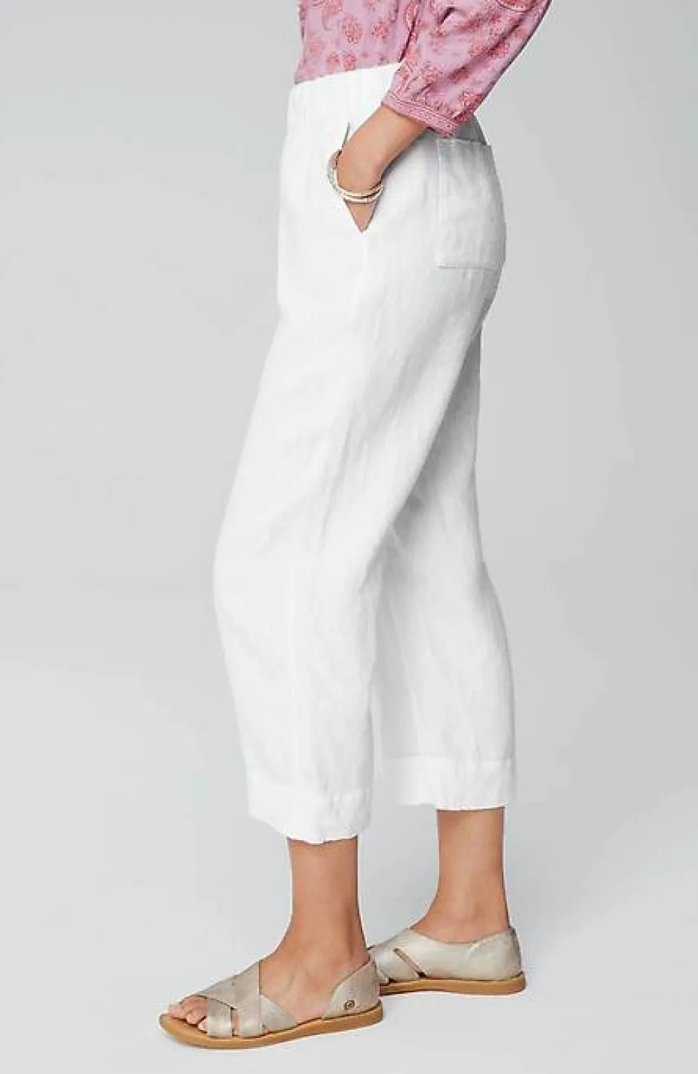 J.Jill Pure Jill Linen Trapunto-Stitched Pants | Jjill-Women Pants & Jeans