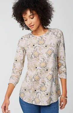 J.Jill Pure Jill Long-Sleeve Shirttail Tee | Jjill-Women Tops & Tees