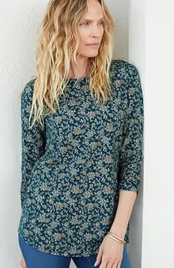 J.Jill Pure Jill Long-Sleeve Shirttail Tee | Jjill-Women Tops & Tees