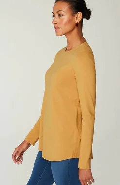 J.Jill Pure Jill Long-Sleeve Shirttail Tee | Jjill-Women Tops & Tees