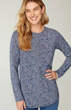 J.Jill Pure Jill Long-Sleeve Shirttail Tee | Jjill-Women Tops & Tees