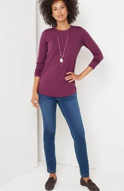 J.Jill Pure Jill Long-Sleeve Shirttail Tee | Jjill-Women Tops & Tees