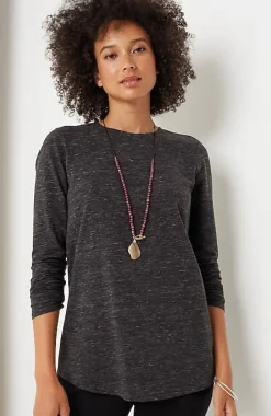 J.Jill Pure Jill Long-Sleeve Shirttail Tee | Jjill-Women Tops & Tees