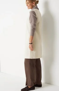 J.Jill Pure Jill Long Teddy Vest | Jjill-Women Jackets & Coats
