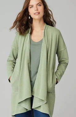 J.Jill Pure Jill Mineral-Dyed Draped-Front Jacket | Jjill-Women Jackets & Coats