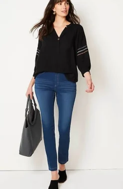 J.Jill Pure Jill Multicolored Whipstitch Top | Jjill-Women Shirts & Blouses