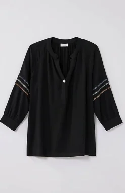 J.Jill Pure Jill Multicolored Whipstitch Top | Jjill-Women Shirts & Blouses