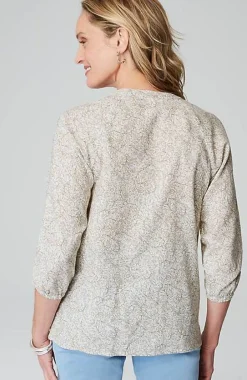 J.Jill Pure Jill Organically Grown Cotton Buttoned Top | Jjill-Women Shirts & Blouses