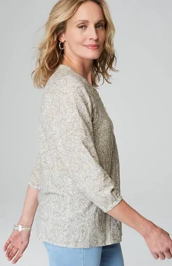 J.Jill Pure Jill Organically Grown Cotton Buttoned Top | Jjill-Women Shirts & Blouses