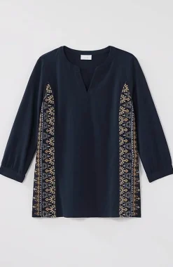 J.Jill Pure Jill Placed-Embroidery Jersey Top | Jjill-Women Tops & Tees