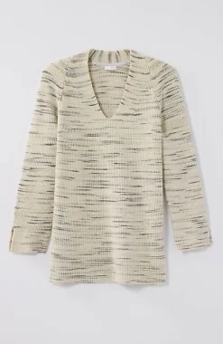 J.Jill Pure Jill Rib-Textured V-Neck Sweater Tunic | Jjill-Women Tunics