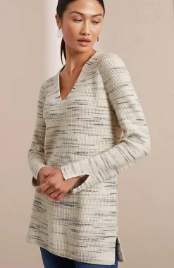 J.Jill Pure Jill Rib-Textured V-Neck Sweater Tunic | Jjill-Women Tunics