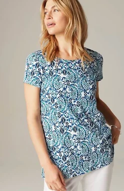 J.Jill Pure Jill Scoop-Neck Elliptical Tee | Jjill-Women Tops & Tees